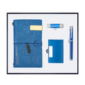 Corporate Business Giveaways A6 Plain Notebook+USB Flash Drive+name Card Holder+metal Pen Gift Set