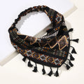 HZM-60766 Hair Scarfs Head Bandanas for Women Fashion Floral Triangle Head Scarf Hair Accessories