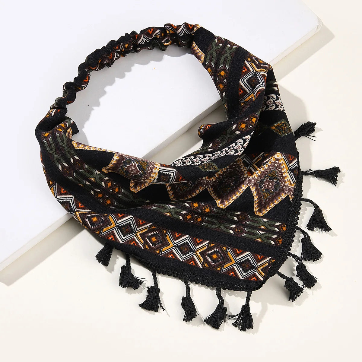 HZM-60766 Hair Scarfs Head Bandanas for Women Fashion Floral Triangle Head Scarf Hair Accessories