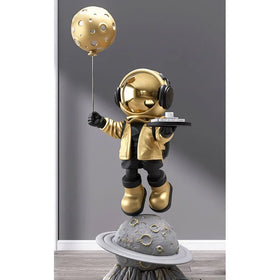Indoor Fashion Space Journey Tray Astronaut Sculpture Office Ornament Decorate Art Crafts
