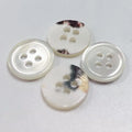 4-Hole Round Sea Shell Buttons Flatback Style Trocas Shell Shirt Buttons With Polishing Technique for Decoration