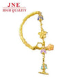 Gold Store Same Style Ancient Style Alluvial Gold 999 Burning Blue National Fashion Half Bracelet DIY Ornament Accessories