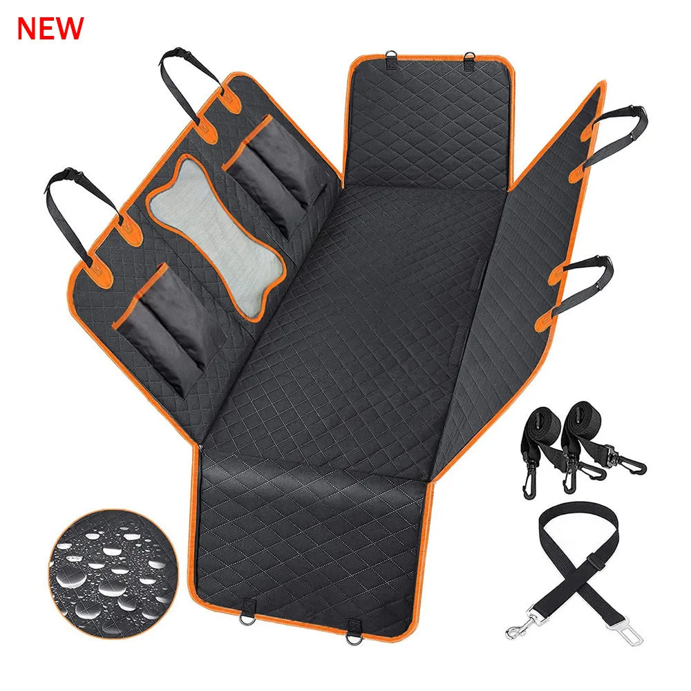 Waterproof Foldable Oxford Material Pet Car Seat Cover Popular Washable Dog Cover Pad for Rear Seat