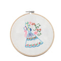 Whimsical World Kids DIY Cross Stitch Embroidery Kit Animal and Love Style for Young Stitchers