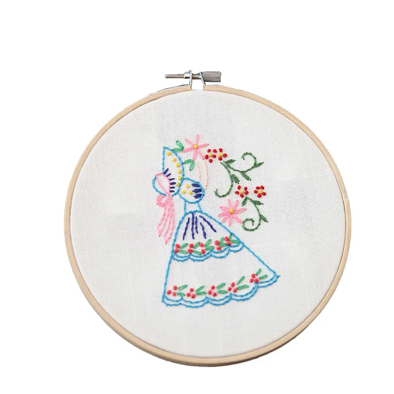 Whimsical World Kids DIY Cross Stitch Embroidery Kit Animal and Love Style for Young Stitchers