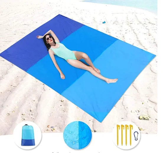 WQ  Outdoor Picnic Mat  Ground Sheet Camping Beach Picnic  Blanket Blankets Waterproof