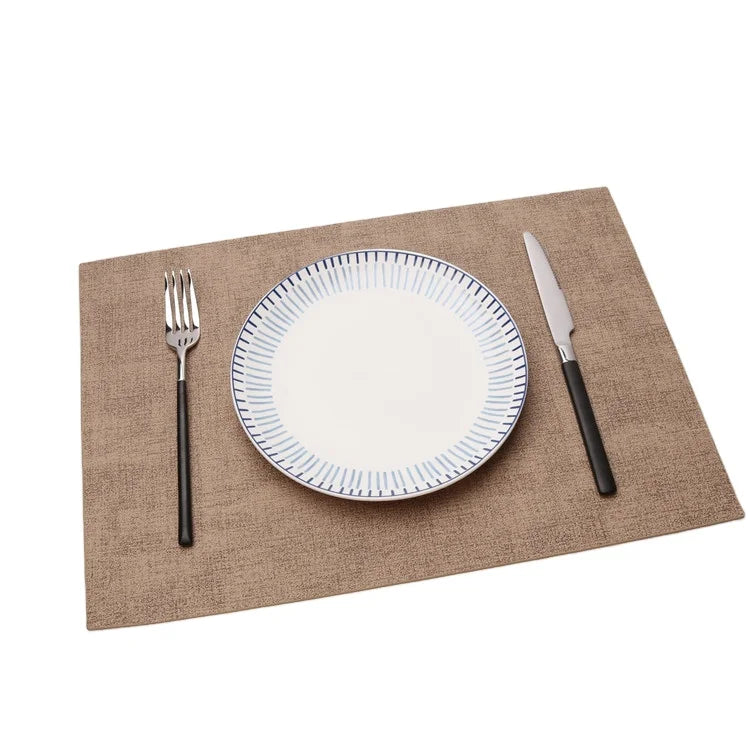 PU Leather Eco Friendly Table Mats Dining Place Mat Home Decoration Placemat