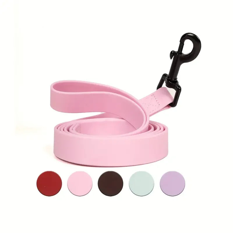 Waterproof Easy-to-Clean Plain PVC Pet Leash for Outdoor Activities & Training Suitable for Small Medium and Large Dogs
