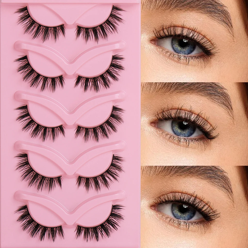 Cat Eyelash Create Your Own Logo Wholesale Brand Lash Boxes Custom Logo Full Strip Eyelashes Cat Eye Strip Lashes