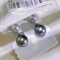 E2050 6-8mm DIY Natural Freshwater Pearl Charm Earrings Mounting Accessory 925 Sterling Silver Gold Plated  Jewelry for Women