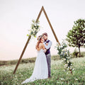 8.2 FT Detachable Natural Triangle Wood Wedding Arch New Design Arch Backdrop for Wedding Decoration