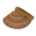 2023 New Boutique Empty Top Straw Visor Hat Summer Women Girls Simple Sunshade Sun Protection Cap for Travel