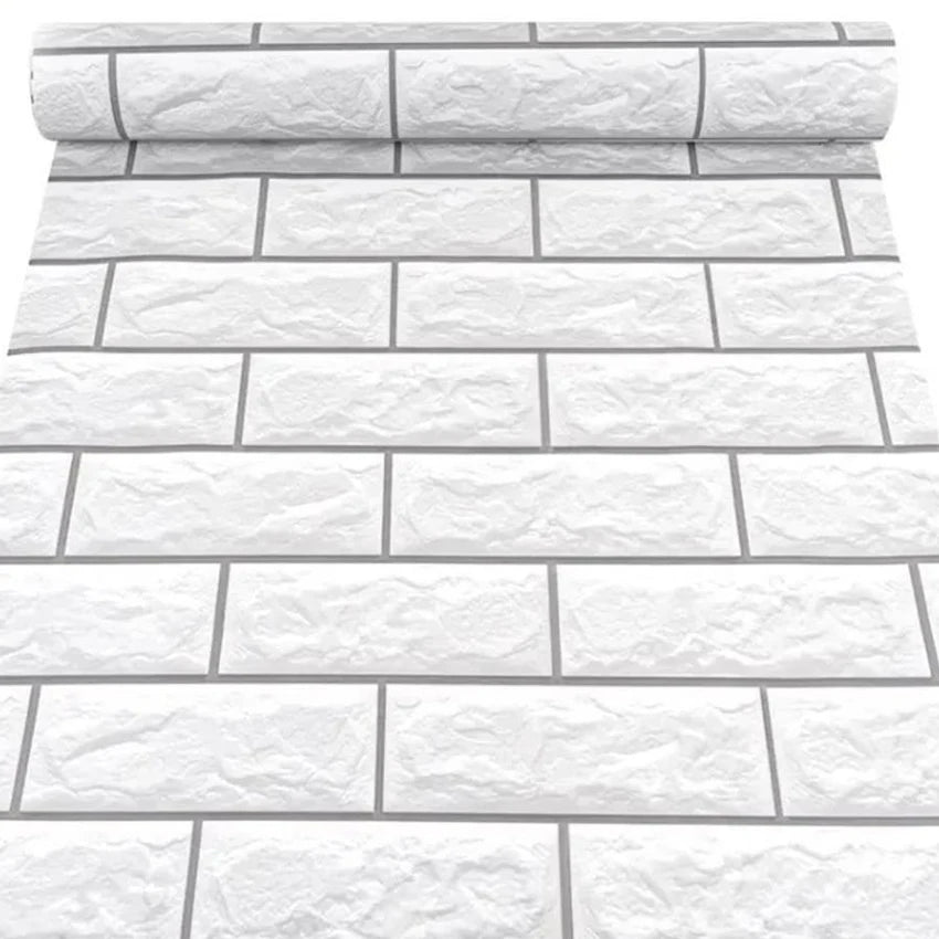 ORON DECO Brick PVC Material Wall Decor Glue Stripping Removable Self Adhesive Wallpaper Roll Interior Decoration Home Decor