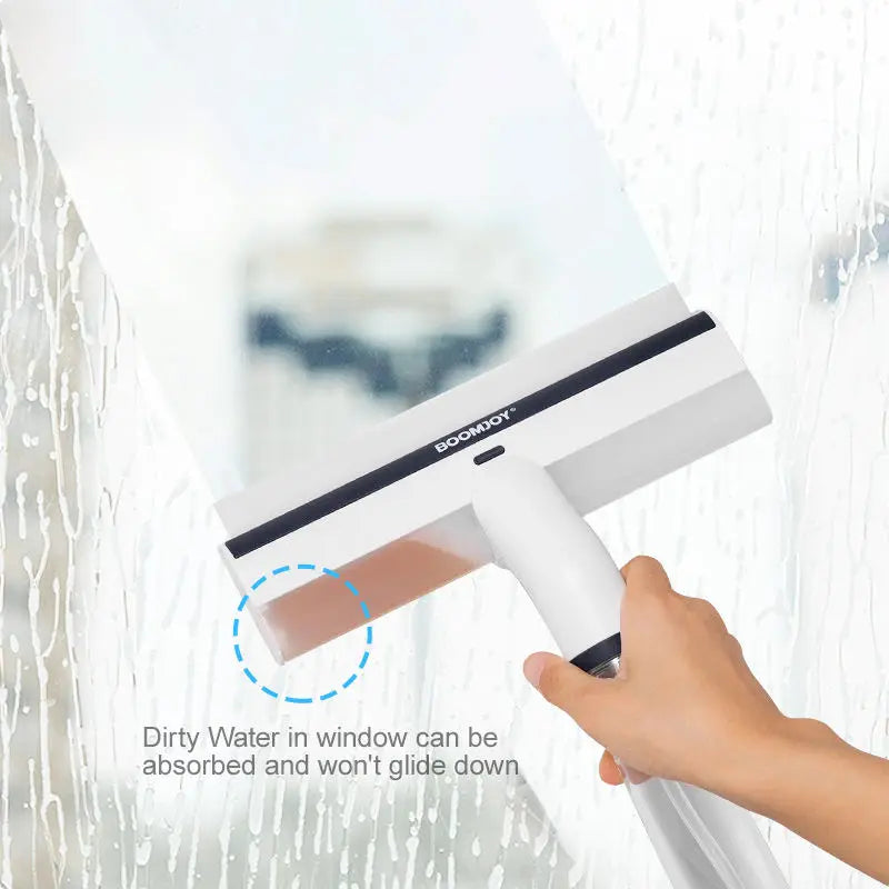 Jesun Hot Sale New Designc Dirty Water-collect Spray Window Squeegee Silicone Wiper Fog Nozzle Window Cleaner