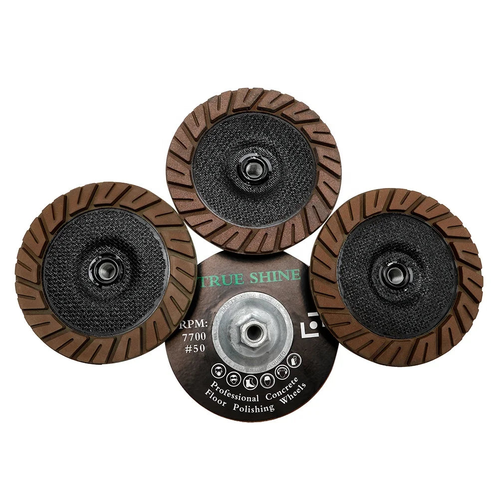 TRUE SHINE 7" 175mm Diamond  Cup Wheel for Concrete Edge Grinding and Polishing