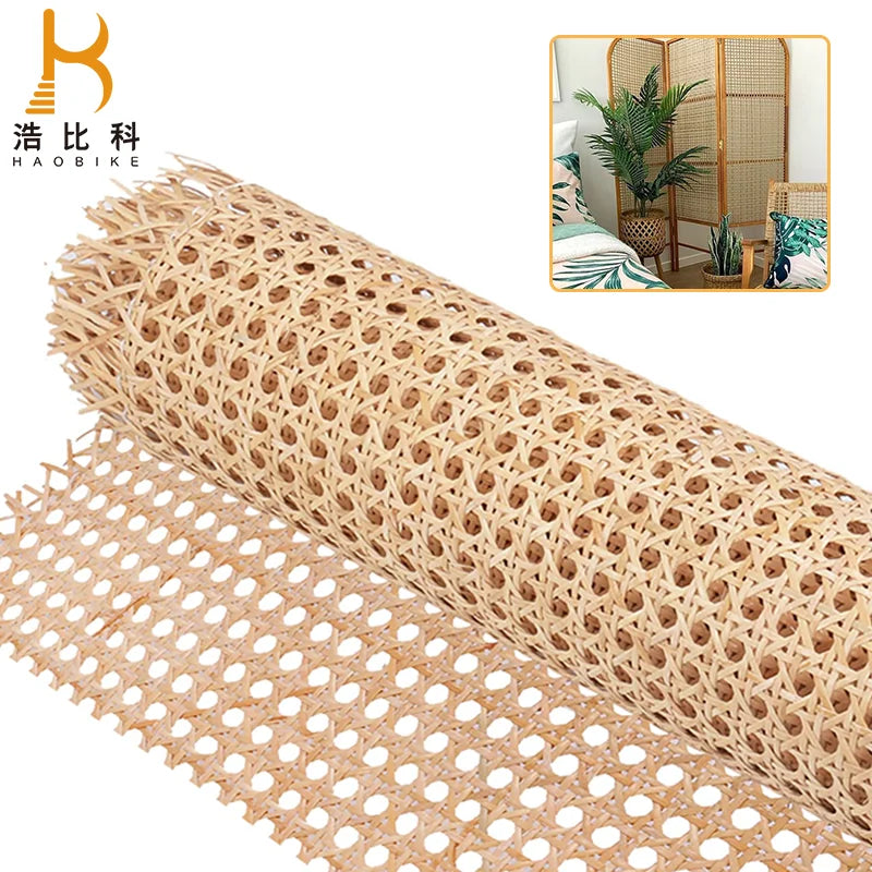 Free Sample Natural Rattan Cane Sheet Wicker Woven Material Cane Webbing Rattan Mesh