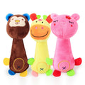 Cute Smiling Face Corduroy Plush Pet Dog Toys Eco-Friendly Inclusive Features