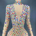 Mini Skirts 2022 Shiny Crystal Decal Diamond Tassel Dance Dress for Women Strapless Ladies Mesh Stone Champagne Dress