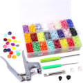 Hight Quality 384Pcs 24 Colors Plastic T5 Snap Buttons with Snaps Pliers Set