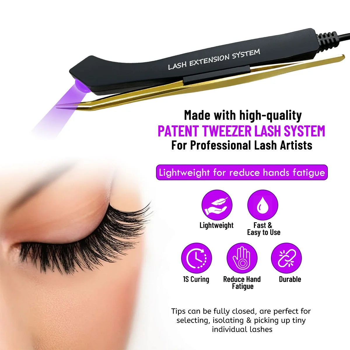 StarSpeed Tweezers UV LED Light 3W 5W 395-405NM Fast Cure in 0.5-2 Sec