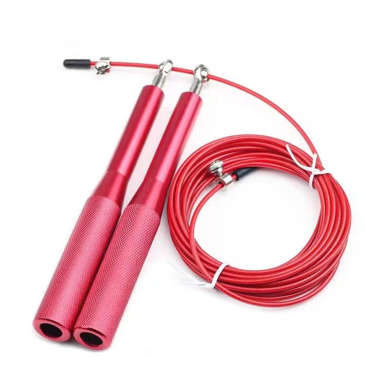 Factory Directly Sell Adjustable Aluminum Alloy PVC Handle Non-slip Unisex Speed Skipping Jump Rope Sport Fitness