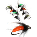 Silicone Material Sinking Realistic Nymph Scud Fly Bug Worm Trout Fishing Flies Artificial Insect Fishing Bait Lure