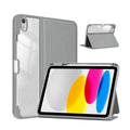 2024 New Lightweight PU+TPU+Acrylic Shockproof Anti-Dust Tablet Case for 10-Inch iPad with 4 Anti-Skidding Foot Pads