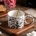 Splash Ink Nordic Ceramic Christmas Mug Porcelain Splatter Coffee Cup Speckled Coffee Mug Ceramic