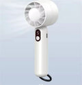 USB Rechargeable High-Speed Mini Ice Compress Fan Handheld with Three Wind Speed Options for Car Outdoor Household Hotel RV Use