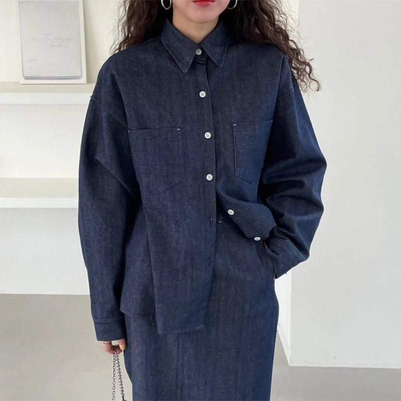 Wholesale Retro Art and Age Reduction Printing Denim Straps for Women Spring and Autumn 2026 New Large Skinny Jumpsuit