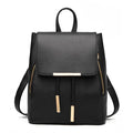 Elegant PU Leather Grey Ladies Backpack Bag for Woman 23x16x37cm All Seasons
