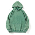 2025 Wholesale Sun Faded Hoodie Spring Fall 330gsm Hoodie Quality No String Men Vintage Acid Wash Green  Hoodies