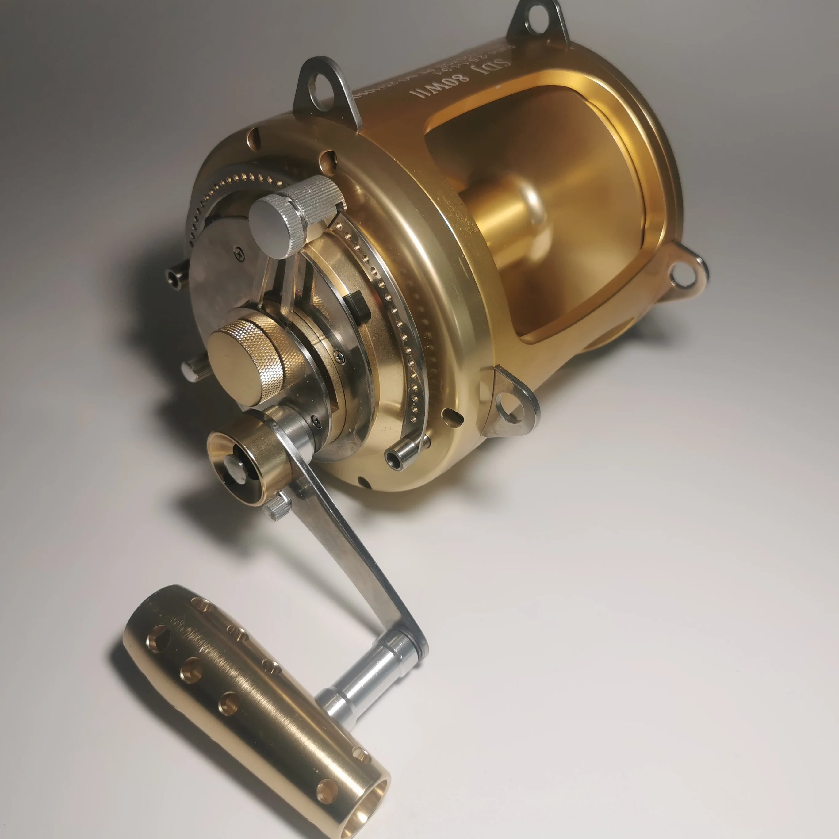 Big Game 80w Trolling Fishing Reel 8+1BB CNC Saltwater Boat Big Game Fish Reels Heavy Duty Sea Trolling Fishing Reel
