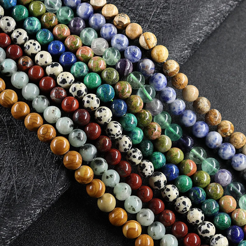 Beaded Handmade Diy Accessories 4mm 6mm 8mm 10mm Obsidian Semi-finished Natural Gem Stone Round Beads
