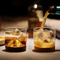 New Design Cheap 4oz Bar Drinkware Glass Whiskey Beer Cup with Wooden Base