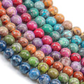 Wholesale Colourful Brecciated Jasper Imperial Jasper Round Beads for DIY Jewelry Making 6mm 8mm 10mm Length 38cm 15"