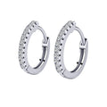 Custom Fashion Silver Crystal 2023 Romantic Women Navette Hoop Earrings