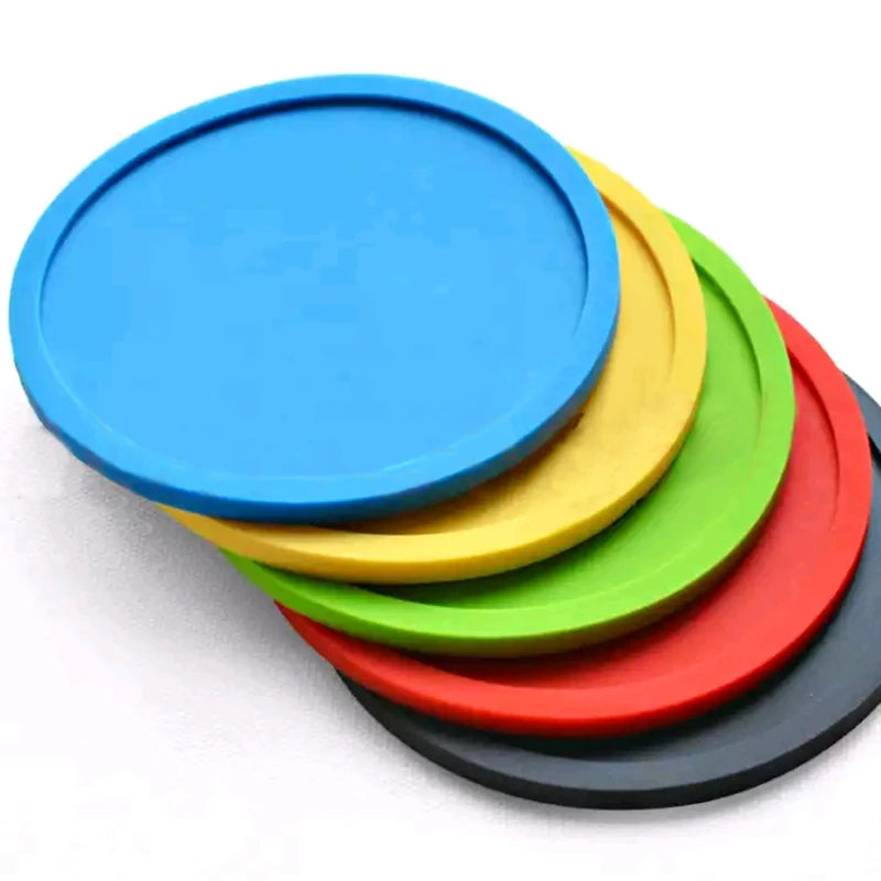 Heating Resistant Silicone Resin Cup Glass Coffee Tea Coasters for Drinks