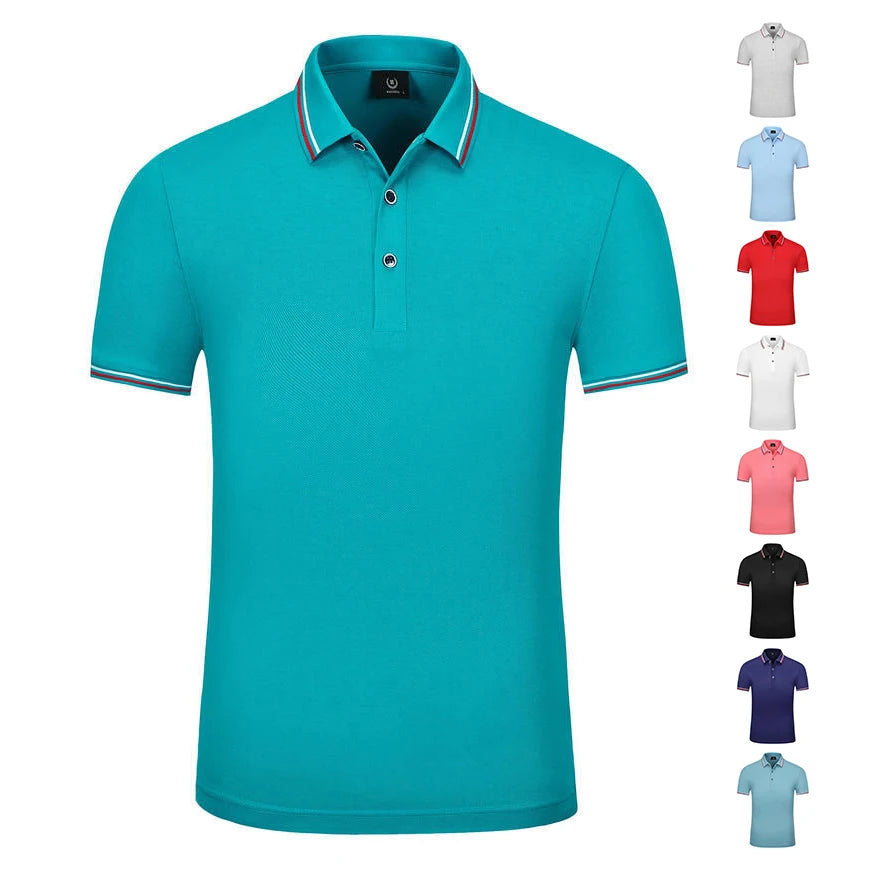 High Quality Men's Cotton for Polo T-Shirts Wholesale Custom Short Sleeve Blank T-Shirts for Printing Knitted Fabric Solid Patte