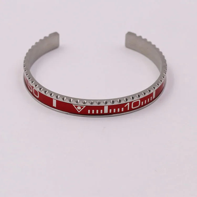 Kaplama Bileklik Stainless Steel C Shape Roman Numeral Muti- Color Bracelet Pulseras De Fantasia Couple Colorful Bracelet