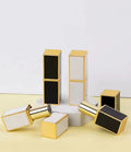Mini Cosmetic Container Refillable Lipstick Tube High-End Black Empty Lipstick Tube Container Luxury