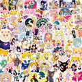 2025 Newly 100PCS Classic Anime Sailor Moon Most Beautiful Sexy Girl Sticker