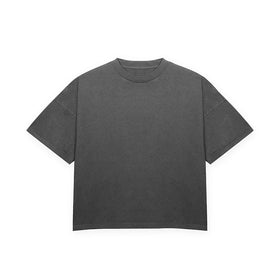 Custom 280g Heavyweight Drop Shoulder Vintage Stone Washed Acid T-Shirt for Men 100% Cotton Solid Pattern Oversized Fit