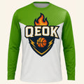 Wholesale Custom Long Sleeve Basketball Jersey Mens Teamwear Sublimation Sports Shirt Quick Dry Breathable Training Uniform