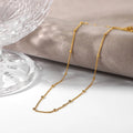 Wholesale 1.5mm Stainless Steel 18K Gold Plated Satellite Chain Necklace