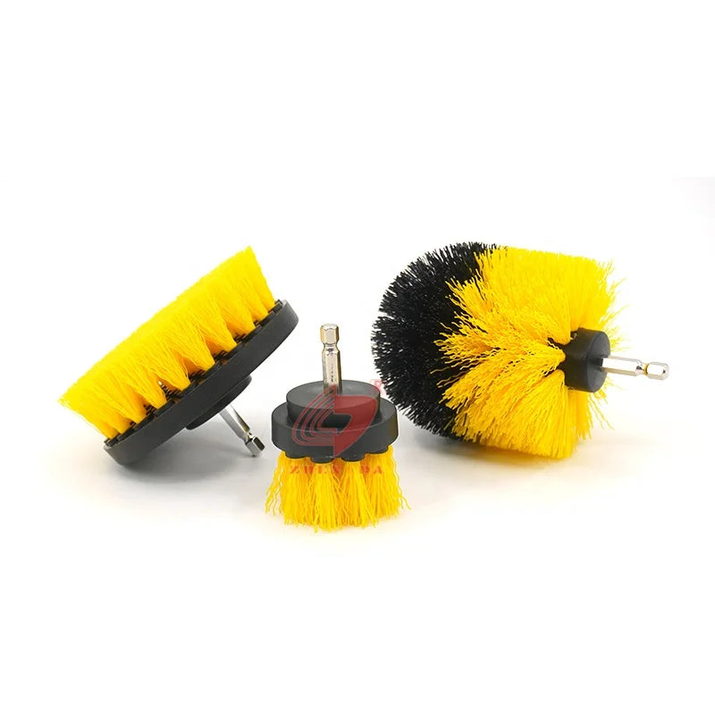 Promotional Drill Cleaning Brush 3 PCS Automatic Car Wheel Drill Cleaning Brush Set
