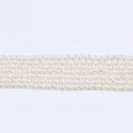 4-5mm Natural Freshwater Rice Drop Shape Pearls White Color Strands for Jewelry Making