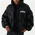 2025 New Arrival Men Hand Weft Padded Puffer Jacket Coats Winter Pullover Puffer Hoodie Coat Casual Men's Puffer Jackets