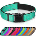 Luxury Dog Collar Reflective and Soft Neoprene Padded Breathable Nylon with Printed Pattern Adjustable for Pets Bulk