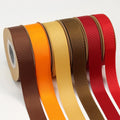 Wholesale Eco-friendly Customized Size 1inch 25mm Double Sided Solid Color Grosgrain Ribbon for Gift Bow Packing Decoration